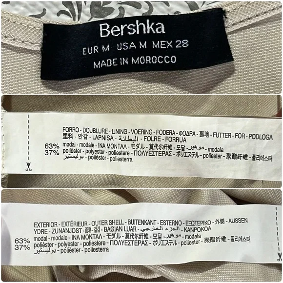 Bershka Beige Button Down Jumpsuit with Tie Waist, Medium - Picture 16 of 16